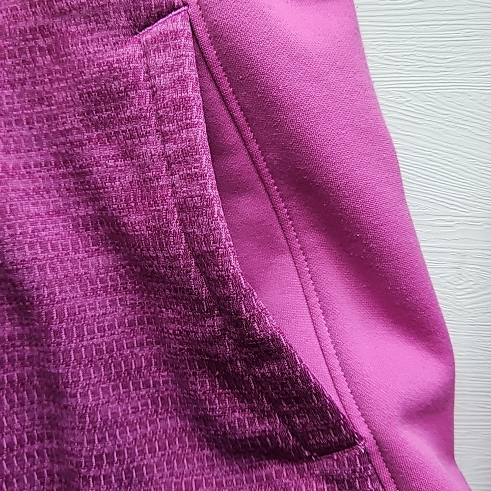 North Face Pink Purple Fleece Lined Lightweight Zip Up Jacket M (10/12) - Picture 5 of 10
